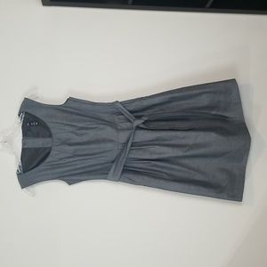 H&M Gray Tweed Sleeveless Work Career Dress with Pockets